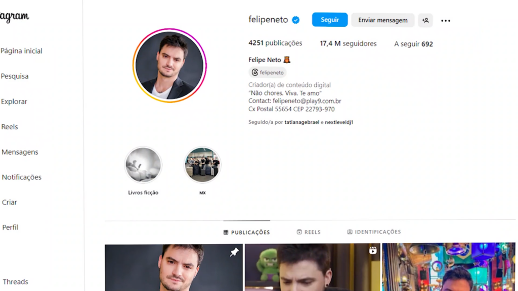 Felipe Neto é um dos maiores influenciadores do Brasil