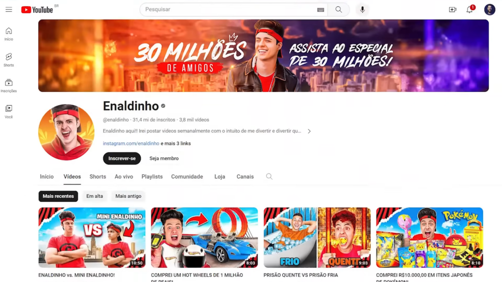 Chamar a atenção no Youtube