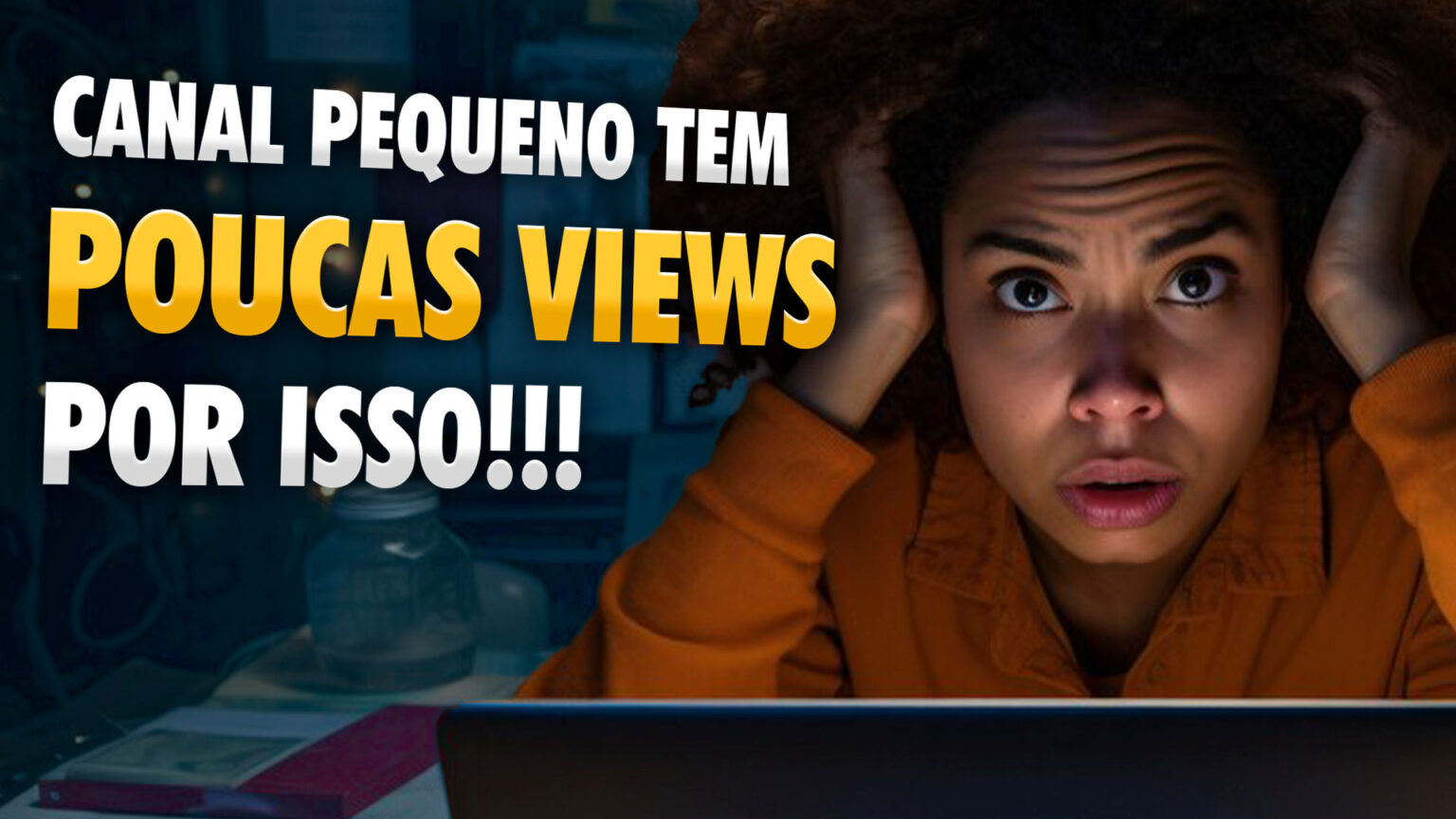 Canal pequeno no youtube com poucas visualizacoes