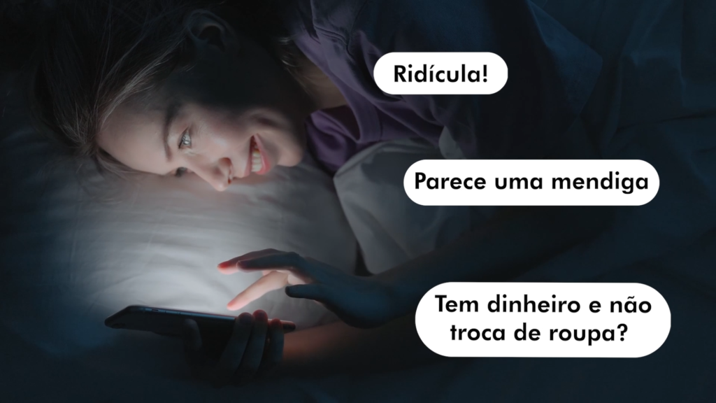 Feliz por receber comentário negativo