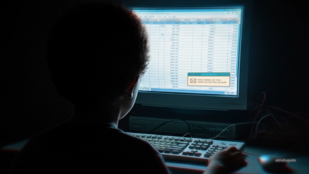 Vendendo bolinha de gude na internet