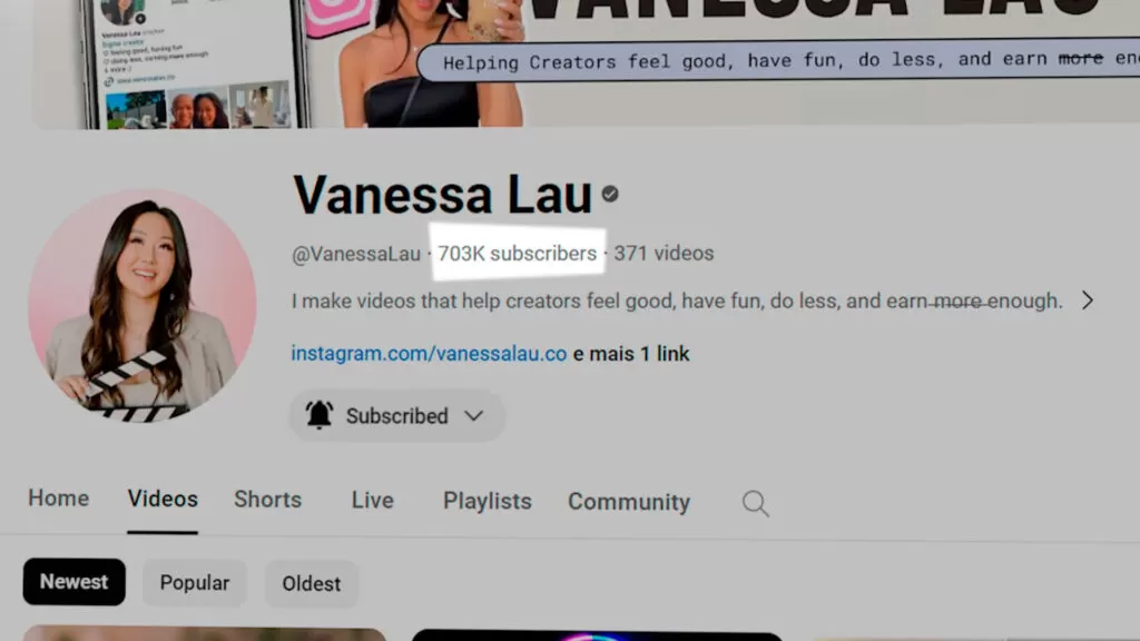 Vanessa Lau - Canal no Youtube
