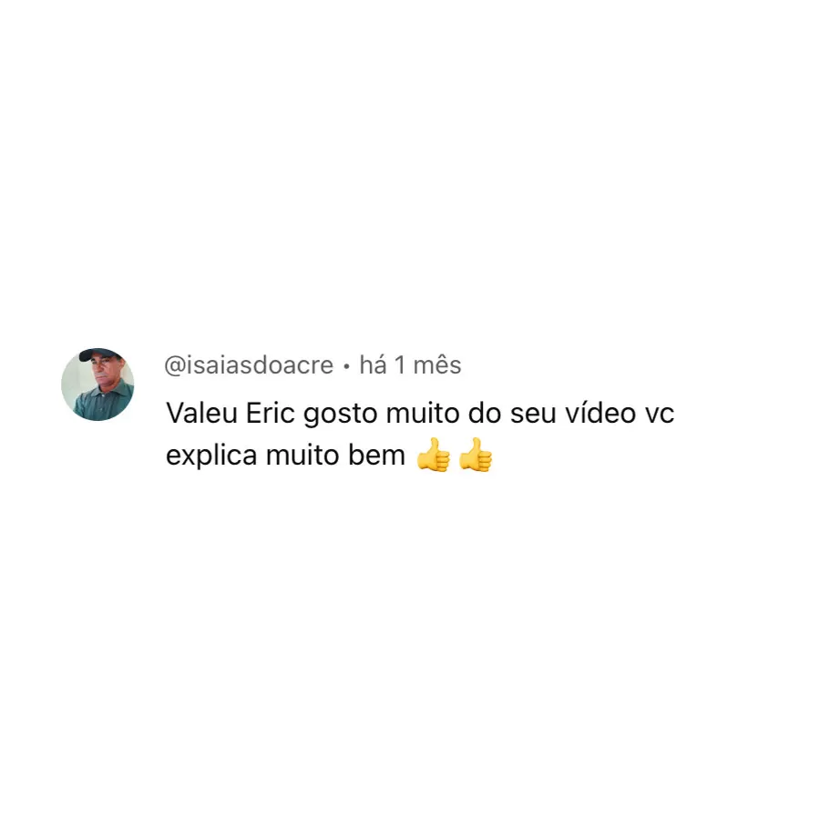 Comentários no canal do Youtube (1)