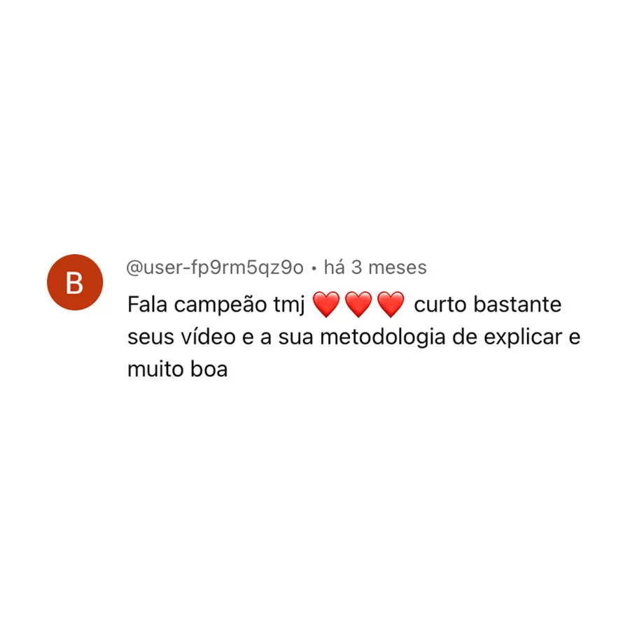 Comentários no canal do Youtube (12)