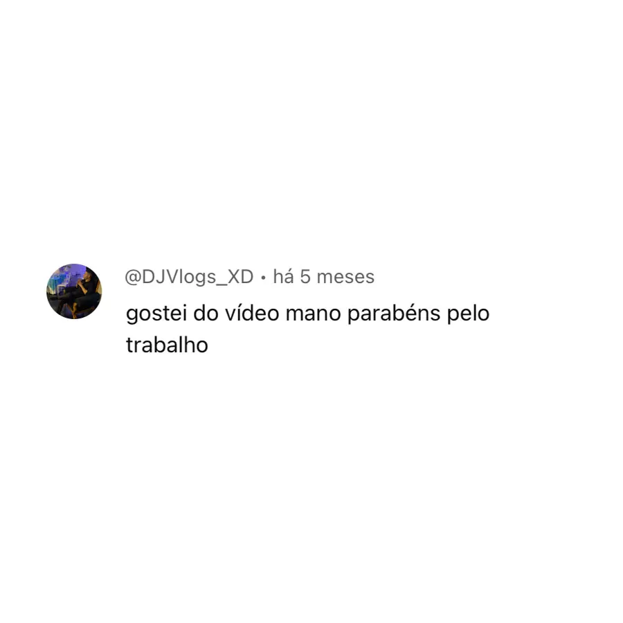 Comentários no canal do Youtube (17)