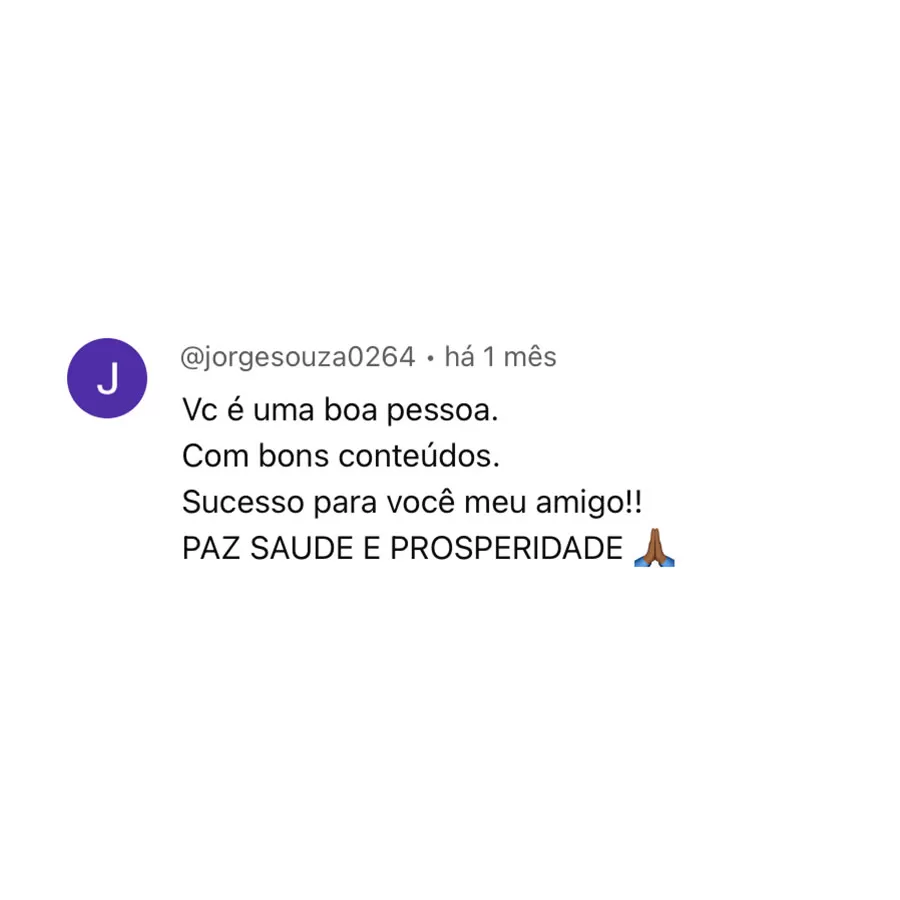Comentários no canal do Youtube (2)