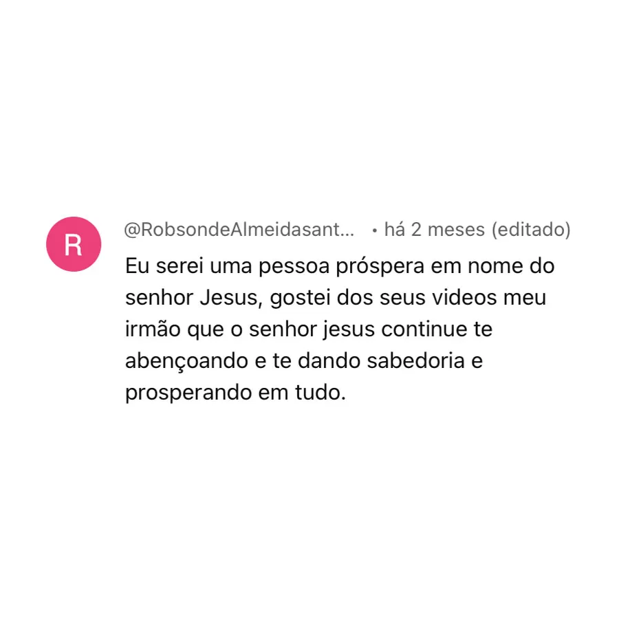 Comentários no canal do Youtube (3)
