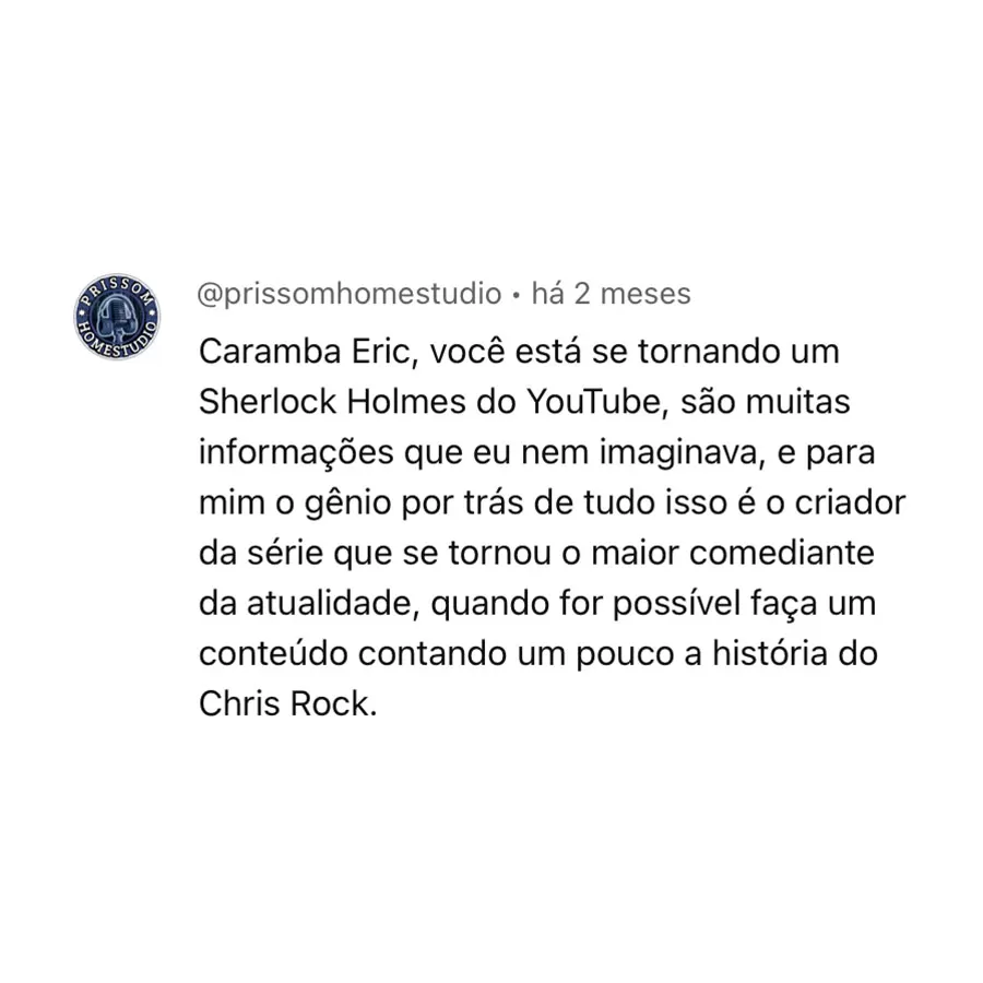 Comentários no canal do Youtube (9)