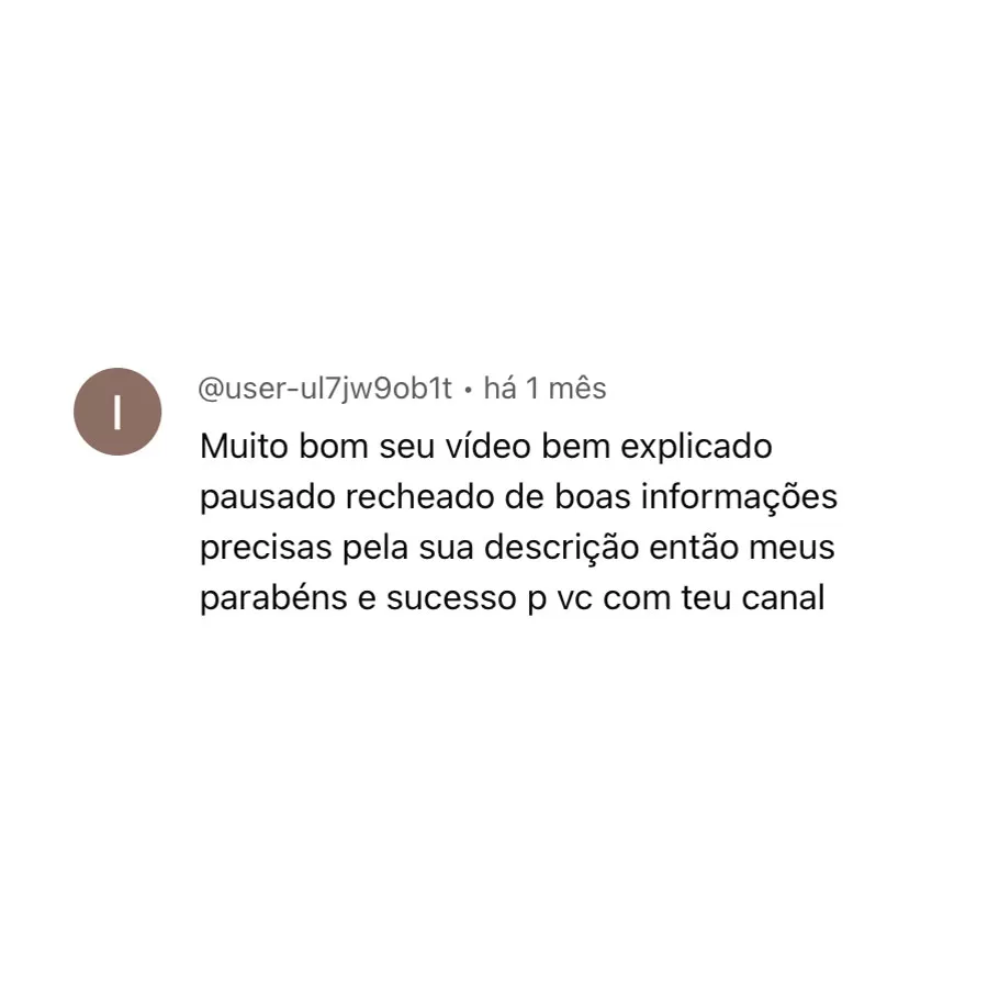 Melhores comentários no canal do Youtube (2)