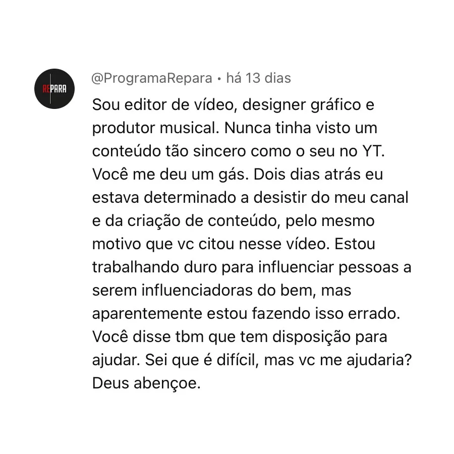 Melhores comentários no canal do Youtube (3)